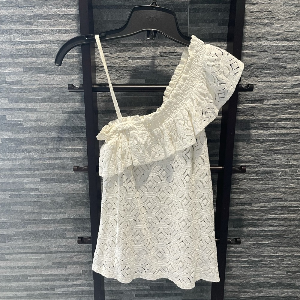 H&M Lace One Shoulder Top